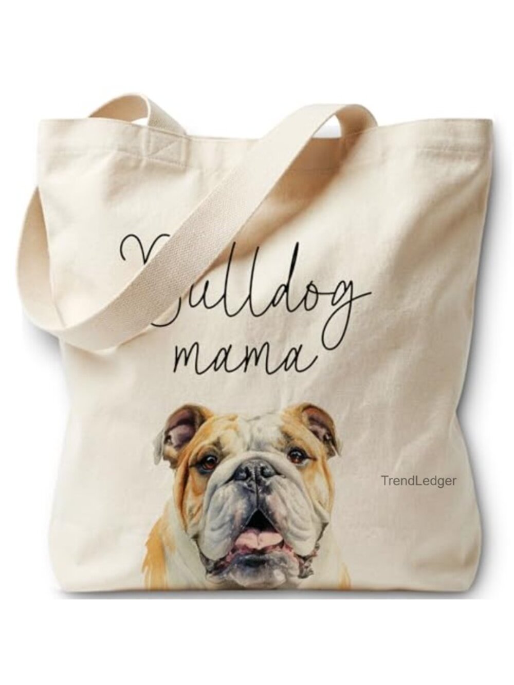 Canvas Tote Bag for Women Reusable Shopping Beach Bag Dog Mama Gift